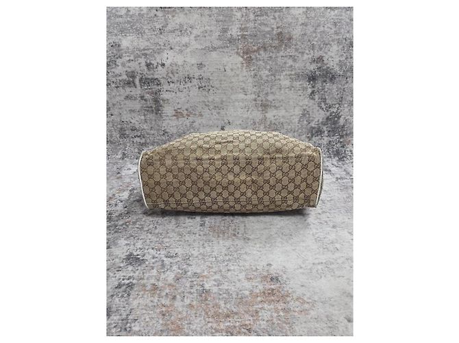 Borsa a Mano Gucci Sukey in tela monogram Beige - vista 6