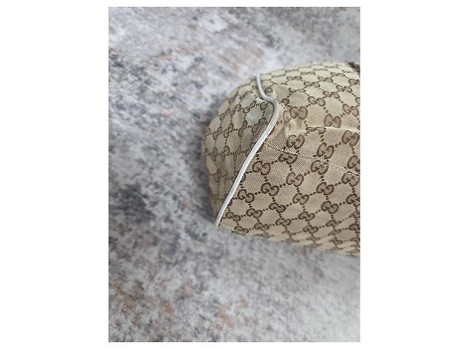 Borsa a Mano Gucci Sukey in tela monogram Beige - vista 8