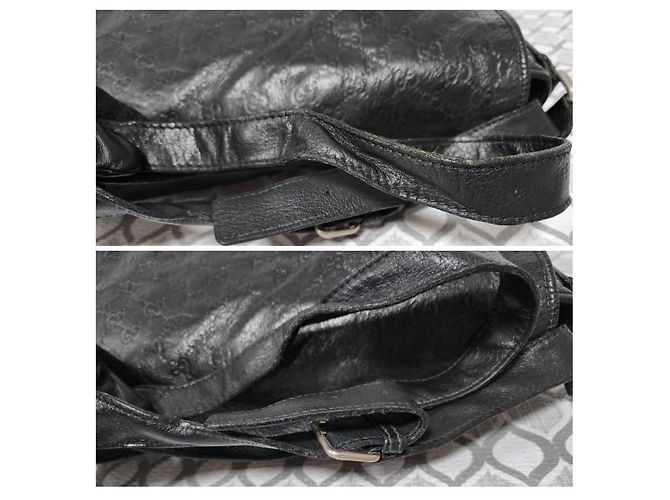 GUCCI Guccissima Medium Schultertasche Schwarz - Ansicht 10