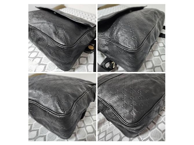 GUCCI Guccissima Medium Schultertasche Schwarz - Ansicht 12