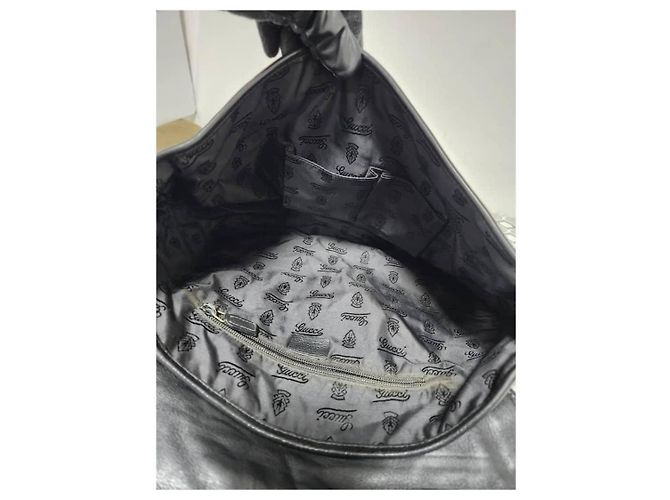 GUCCI Guccissima Medium Schultertasche Schwarz - Ansicht 14