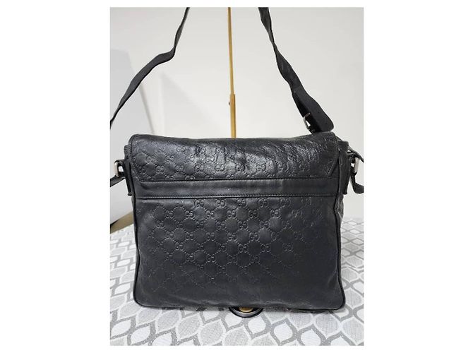 GUCCI Guccissima Medium Schultertasche Schwarz - Ansicht 16