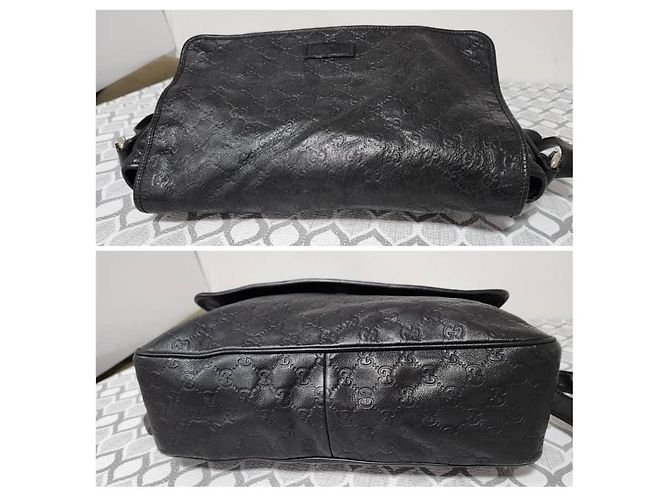 GUCCI Guccissima Medium Schultertasche Schwarz - Ansicht 4