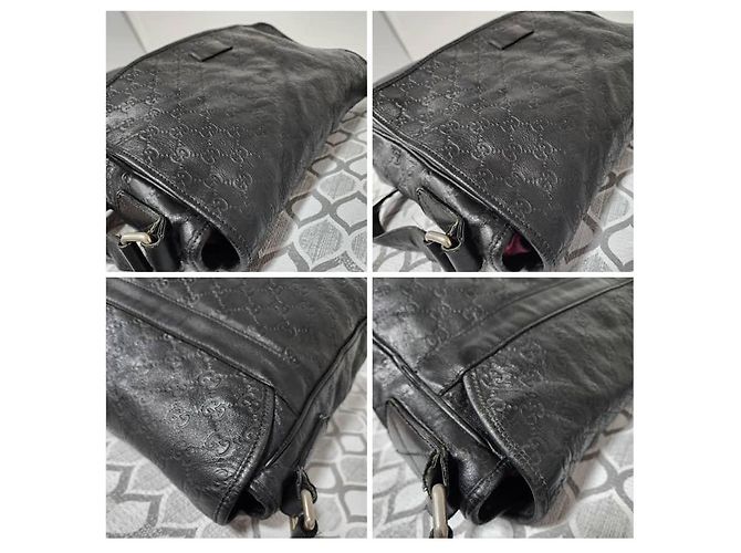 GUCCI Guccissima Medium Schultertasche Schwarz - Ansicht 6
