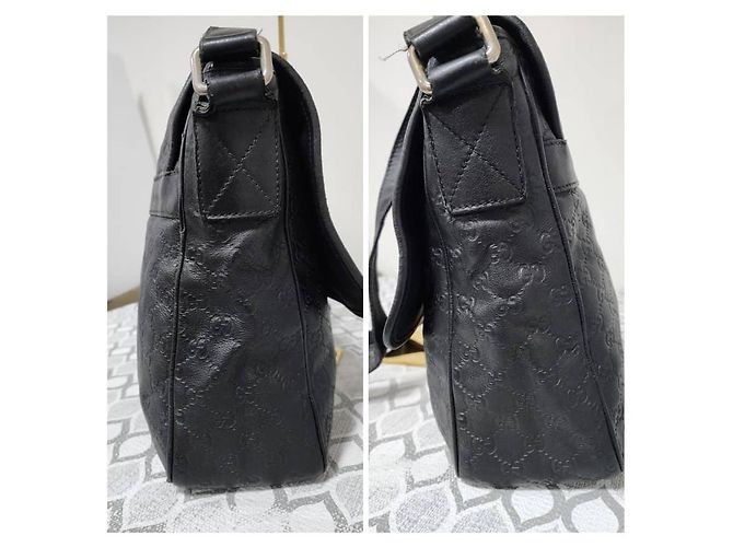 GUCCI Guccissima Medium Schultertasche Schwarz - Ansicht 7