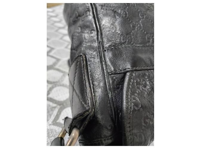 GUCCI Guccissima Medium Schultertasche Schwarz - Ansicht 9