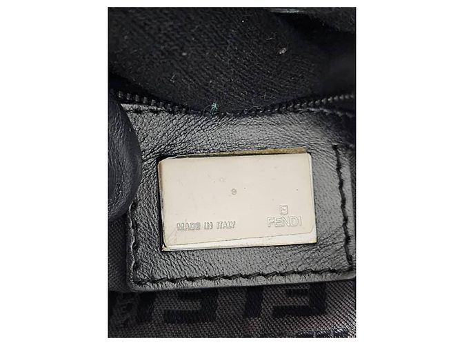 Fendi Borsa a tracolla Zucchino Vitello Nera Nero - vista 4