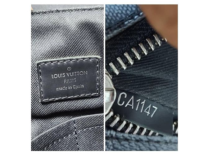 Louis Vuitton Borsa a Tracolla District GM Damier Graphite Nero - vista 2