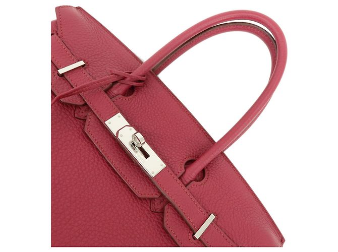 Hermès Hermes Birkin Pink Clemence con Hardware Palladium 30 Rosa - vista 4