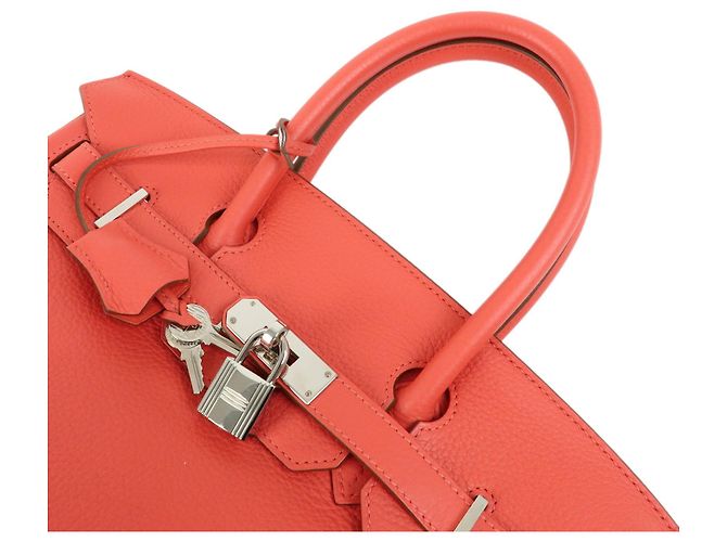 Hermès Hermes Birkin Pink Togo com Palladium Hardware 30 Rosa - vista 4