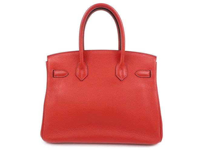 Hermès Hermes Birkin Red Togo con Gold Hardware 30 Rosso - vista 2