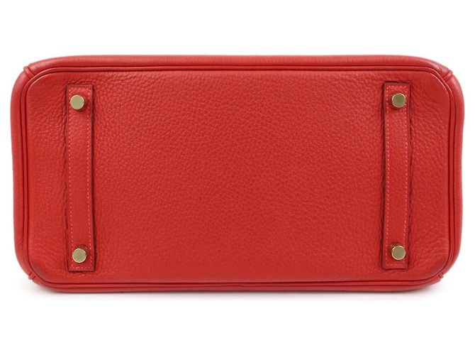 Hermès Hermes Birkin Red Togo con Gold Hardware 30 Rosso - vista 3