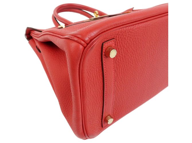 Hermès Hermes Birkin Red Togo con Gold Hardware 30 Rosso - vista 5