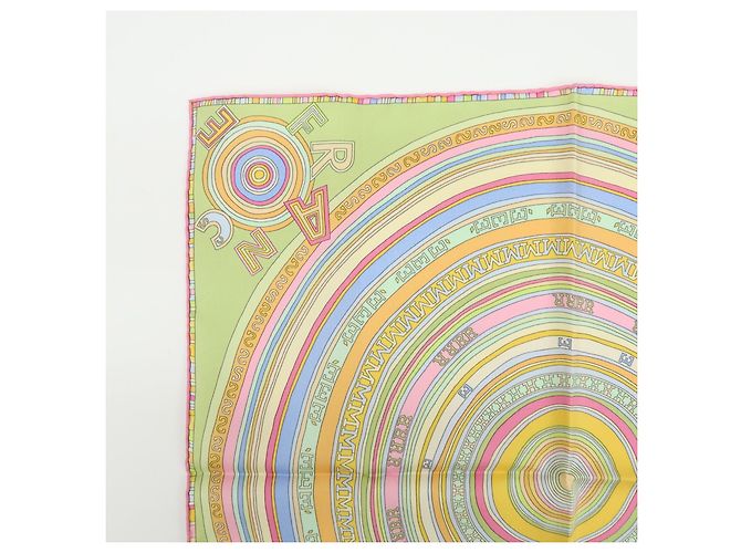 Sciarpa Hermès Carré 42 in seta multicolore - vista 3