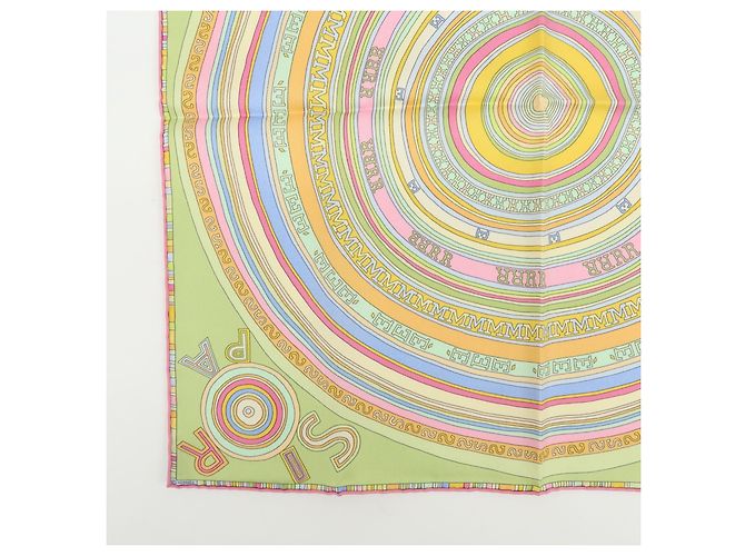 Sciarpa Hermès Carré 42 in seta multicolore - vista 5