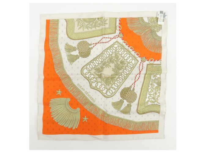 Hermès Carré 42 de seda naranja - vista 2