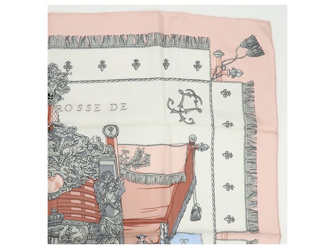 Hermès Hermes Carré 90 aus Seide in Multicolor 90 x 90 Pink - Ansicht 4