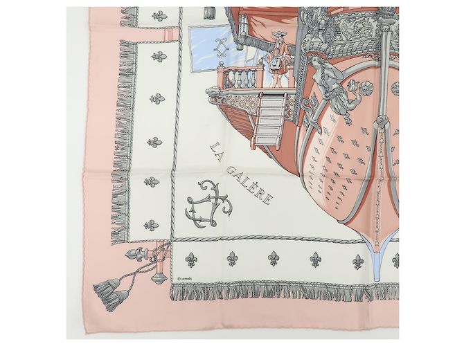 Hermès Hermes Carré 90 aus Seide in Multicolor 90 x 90 Pink - Ansicht 5