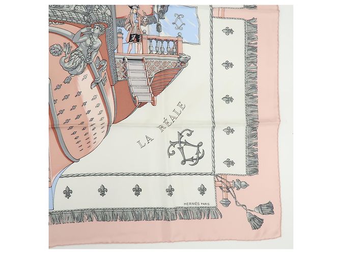 Hermès Hermes Carré 90 aus Seide in Multicolor 90 x 90 Pink - Ansicht 6