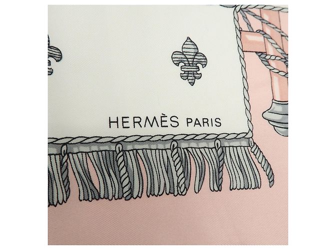 Hermès Hermes Carré 90 aus Seide in Multicolor 90 x 90 Pink - Ansicht 7