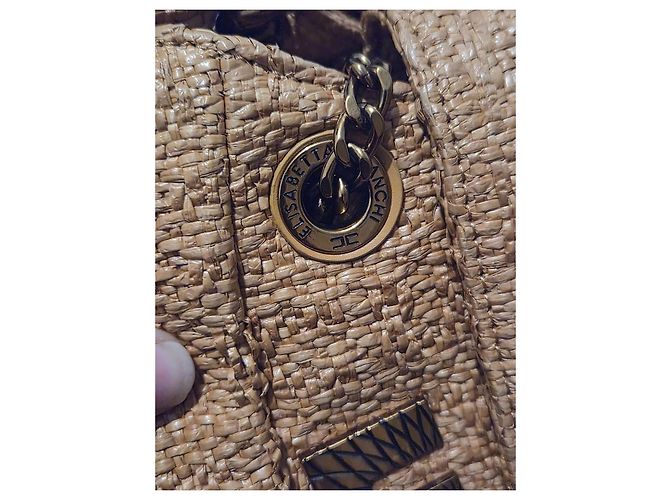 Sac à main en paille tressée Elisabetta Franchi - vue 3