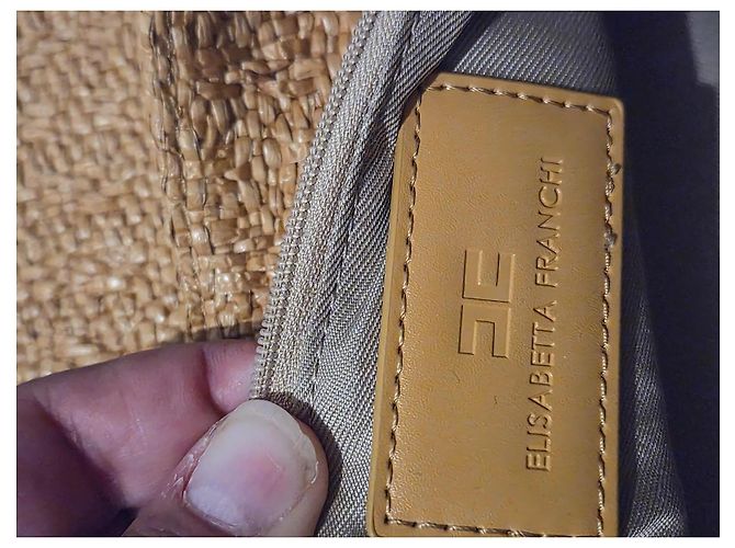 Sac à main en paille tressée Elisabetta Franchi - vue 5