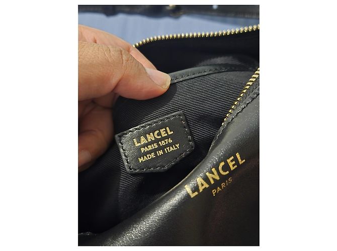 Lancel Borsa a Tracolla in Pelle Nera Nero - vista 7