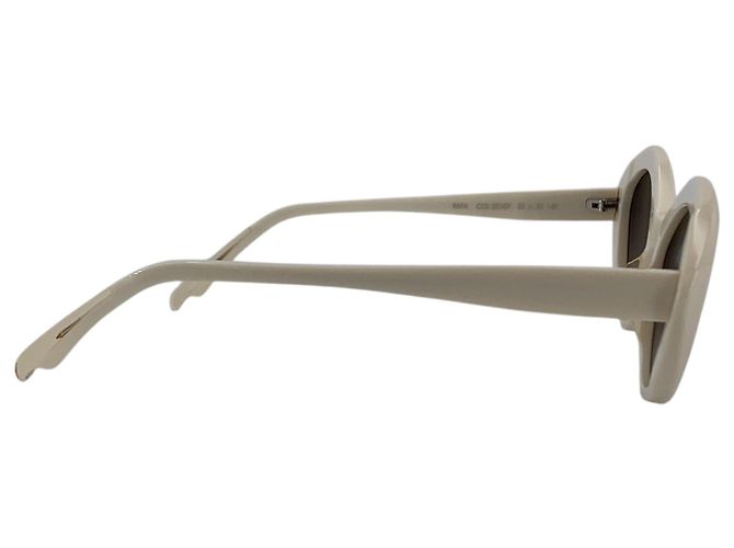 Autre Marque Occhiali da sole Off-White Plastic Rafa Cat-Eye 140mm Blu - vista 3