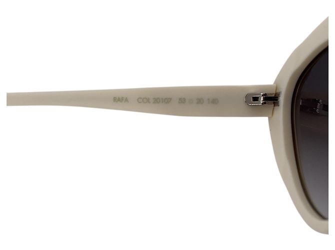 Autre Marque Occhiali da sole Off-White Plastic Rafa Cat-Eye 140mm Blu - vista 4