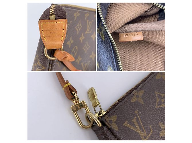 Louis Vuitton Pochette Accessoire Handtasche aus braunem Monogram Canvas - Ansicht 6