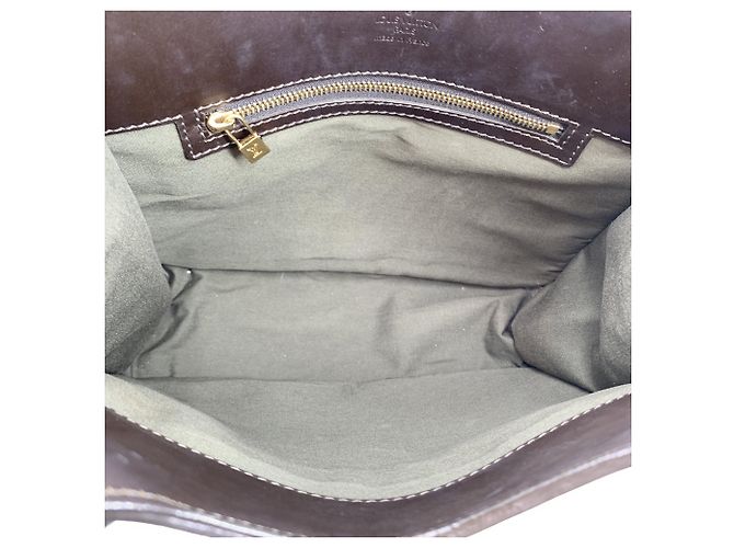 Louis Vuitton Vintage Olive Green Monogram Mini Lin Sac Kathleen Tote Bag Grün - Ansicht 5
