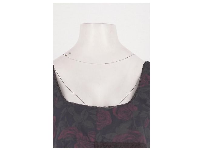 Autre Marque DAMSON MADDER Bedrucktes Kleid Grau Baumwolle - Ansicht 2