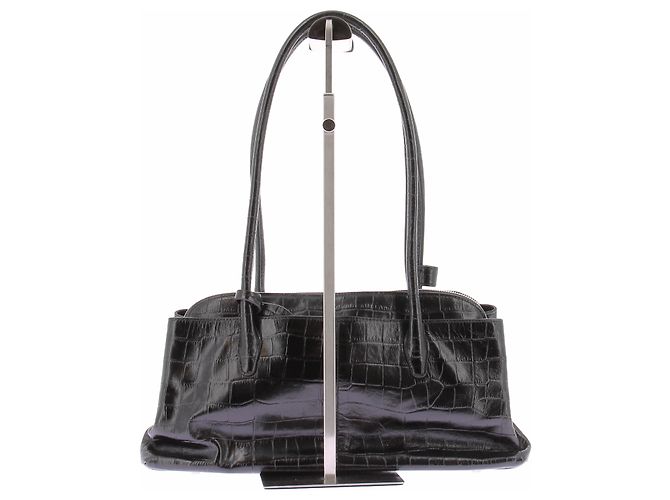 Autre Marque Bolso Maddie efecto croco negro - vista 3