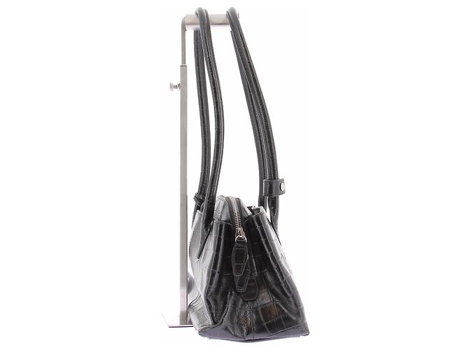 Autre Marque Bolso Maddie efecto croco negro - vista 4