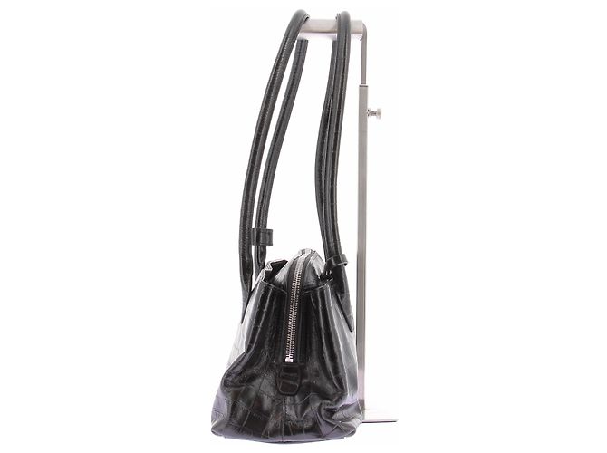 Autre Marque Bolso Maddie efecto croco negro - vista 5