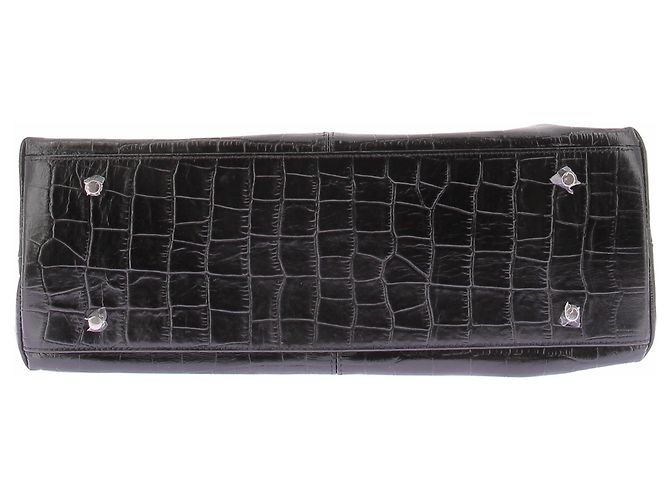 Autre Marque Bolso Maddie efecto croco negro - vista 7