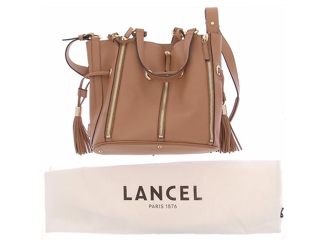 Lancel Saco balde "Premier Flirt" em couro camel Camelo - vista 8