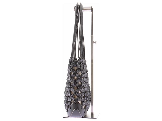 Borsa Polène Solé in pelle nera Nero - vista 4