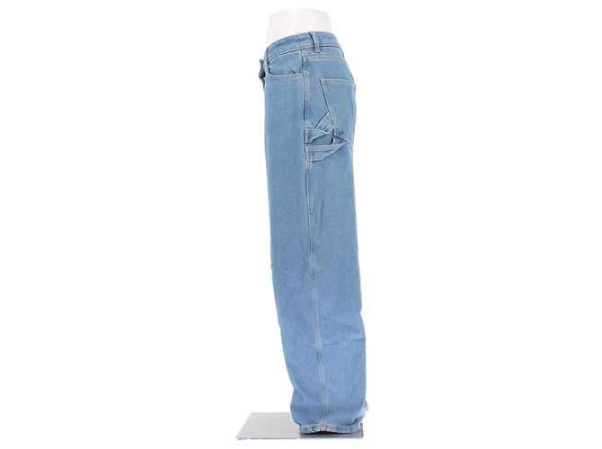 Autre Marque Jeans azul com bolsa efeito croco - vista 4