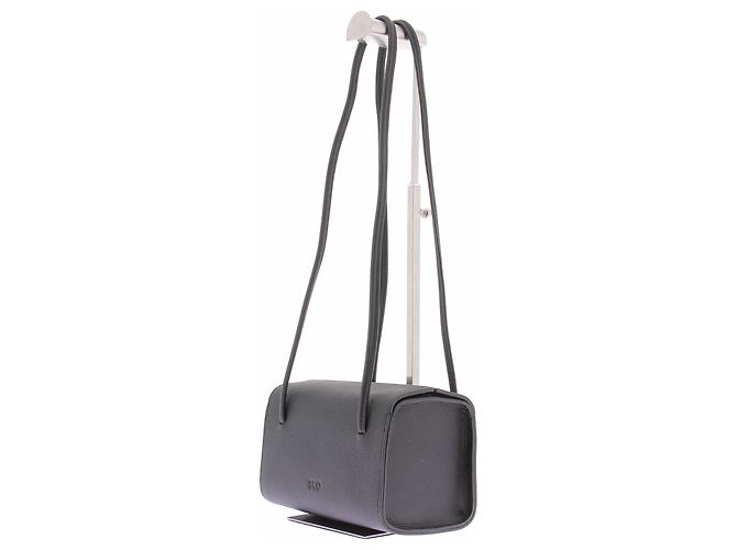 Autre Marque Borsa rettangolare in pelle nera Nero - vista 2