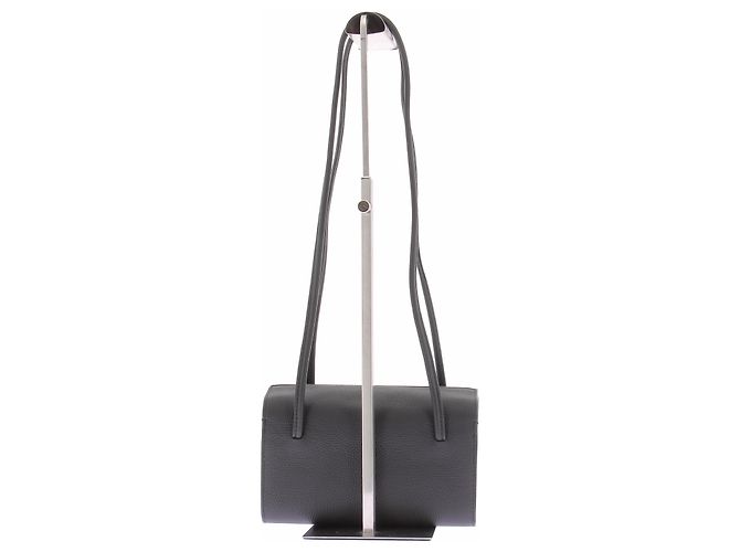 Autre Marque Borsa rettangolare in pelle nera Nero - vista 3