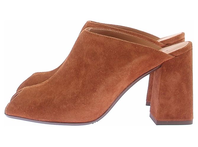 SéZane Bruna High Mules Leder Camel Kamel - Ansicht 2
