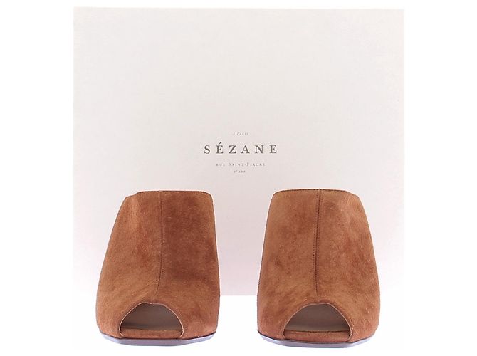 SéZane Bruna High Mules Leder Camel Kamel - Ansicht 8