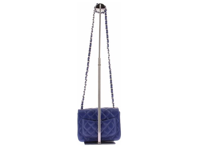 Chanel Blaues Leder-Flap-Bag - Ansicht 3