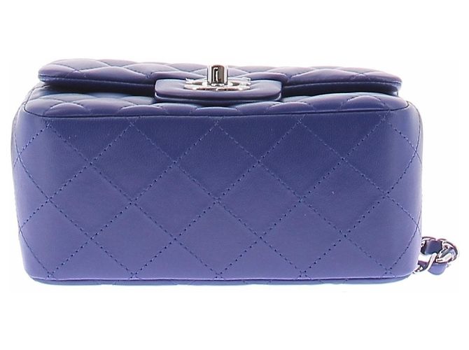 Chanel Blaues Leder-Flap-Bag - Ansicht 6
