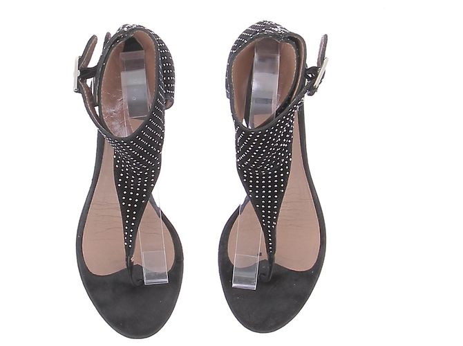 Laurence Dacade Schwarze Sandalen mit Strass - Ansicht 4