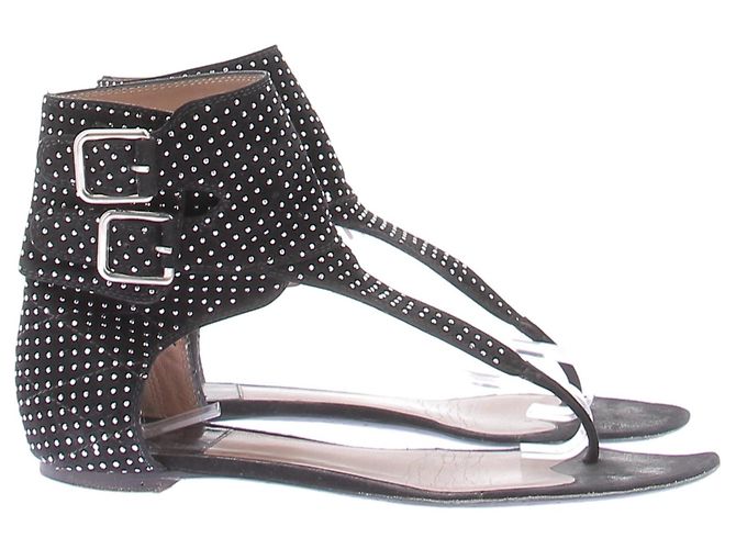Laurence Dacade Schwarze Sandalen mit Strass - Ansicht 6