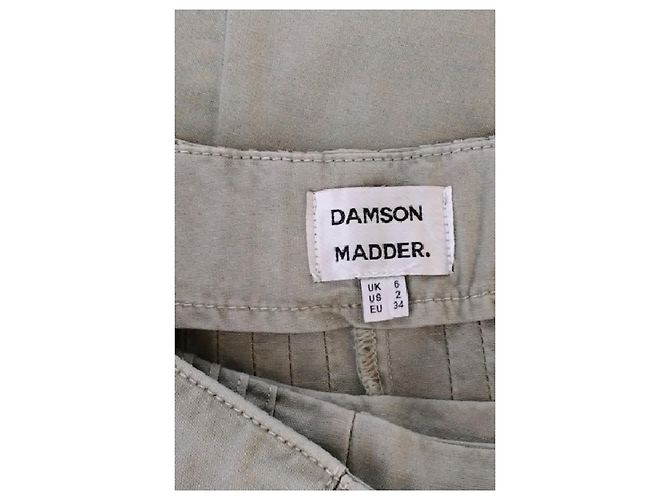 Autre Marque Falda de algodón caqui Damson Madder - vista 5