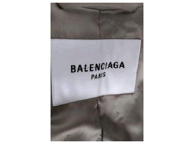 Balenciaga Gabardina de algodón gris - vista 7