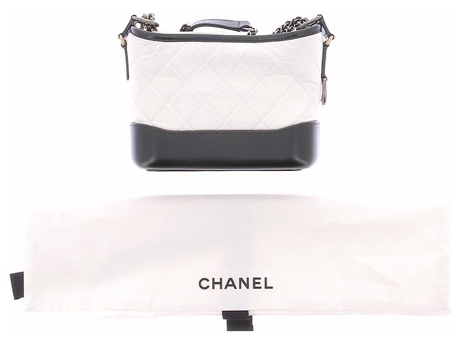 Chanel Bolso Gabrielle blanco y negro - vista 9